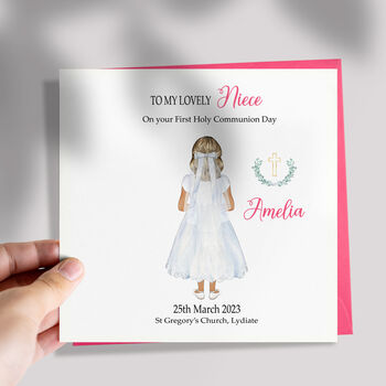 Niece 1st Holy Communion Card, 4 of 6