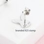 Sterling Silver Cute Bunny Head Earrings, thumbnail 7 of 12