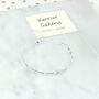 Sterling Silver 'Warrior Goddess' Morse Code Bracelet, thumbnail 5 of 8