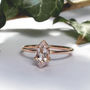 Odele 9ct Rose Gold Marquise Moonstone Ring, thumbnail 2 of 8