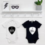 I Rock And I Roll Twin Babygrows, thumbnail 1 of 5