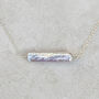 Esme Rectangular Pearl Bar Necklace, thumbnail 1 of 3