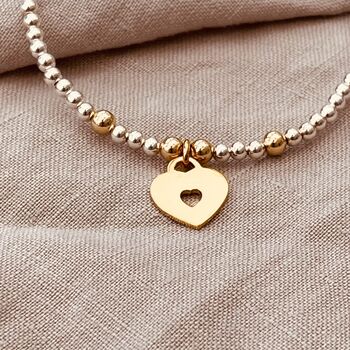 Sterling Silver Love Heart Bracelet, 5 of 5