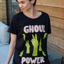 Ghoul Power Women's Halloween Slogan T Shirt, thumbnail 2 of 4