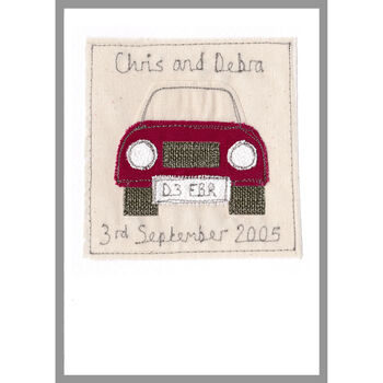 Personalised Car Wedding Or Anniversary Card, 2 of 12