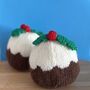 Christmas Pudding Knitting Pattern, thumbnail 1 of 3