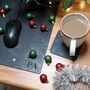 Personalised Initials Leather Mouse Pad And Coaster Set Christmas Gift For Him Or Her, thumbnail 1 of 12