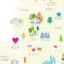 Personalised Nottinghamshire Map: Add Favourite Places, thumbnail 3 of 3