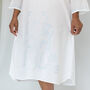 Women's Renaissance White Cotton Nightdress, thumbnail 3 of 5