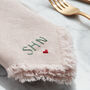 Personalised Hand Stitched Linen Napkin, thumbnail 8 of 8