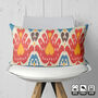Traditional Multicoloured Ikat Cotton Cushion Cover, thumbnail 5 of 7