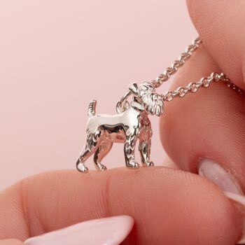 Personalised Schnauzer Sterling Silver Necklace, 2 of 10