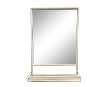 Mirror With Shelf Black, Gold, White Or Turmeric, 3 of 12