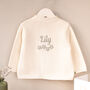 Personalised Cream Blossom Cardigan For Baby Flower Girls, thumbnail 1 of 12