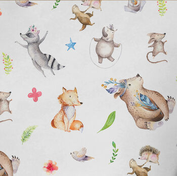 Woodland Animals Wrapping Paper, Forest Wrapping Paper, 2 of 2