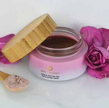 Rose And Matcha Green Tea Antioxidant Face Mask, 2 of 2