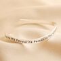 Adjustable Favourite Person Meaningful Word Wave Bangle, thumbnail 5 of 8