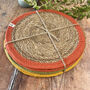 Respiin Set Of Six Seagrass And Jute Tablemats Brights, thumbnail 2 of 9