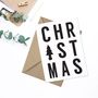 Typographic Christmas Card, thumbnail 2 of 3