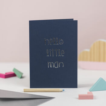 'Hello Little Man' Card, 2 of 2