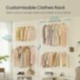 Adjustable Clothes Rail With Three Tier Storage, thumbnail 3 of 6