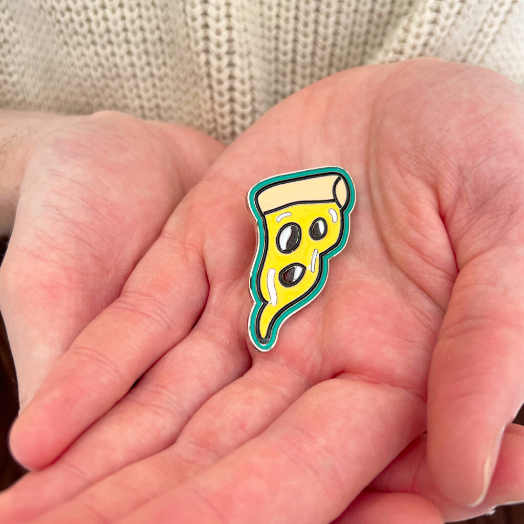 Pizza Slice Enamel Pin Badge Hard Brooch Pins, 1 of 9