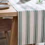 Greenfield Striped Cotton Table Runner, thumbnail 4 of 6