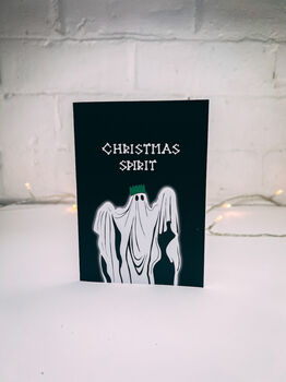 Christmas Spirit Gothic Christmas Card, 3 of 3