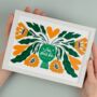 Personalised Mother’s Day Print For Mum Love Grows Here, thumbnail 1 of 7