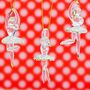 Set Of Three Glass Ballerina Christmas Tree Decoration, thumbnail 2 of 3