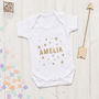 Personalised New Baby Scandi Stars Blanket, thumbnail 3 of 9