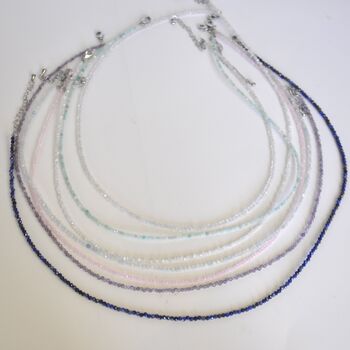 Dainty Crystal Gemstone Necklace, 2 of 7
