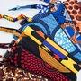 Large African Print Zip Pouch, thumbnail 2 of 9