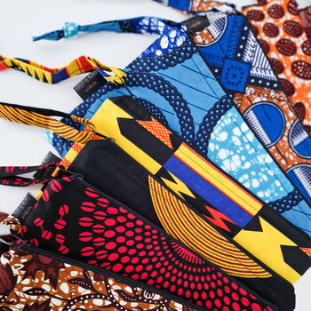Large African Print Zip Pouch, 2 of 9