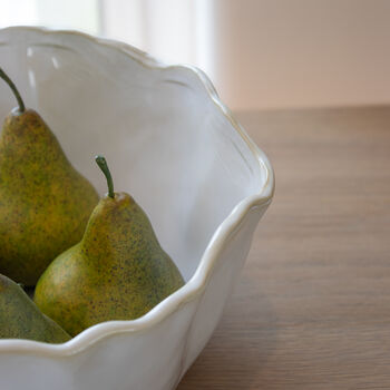 Organic Decorative White Bowl, 3 of 4