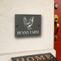 Personalised Chicken Slate House Number Sign, thumbnail 1 of 2