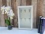 White Wooden Key Box Numbered Wall Hanging Key Holder, thumbnail 1 of 9