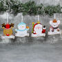 Personalised Set Of Christmas Character Decorations, thumbnail 3 of 5