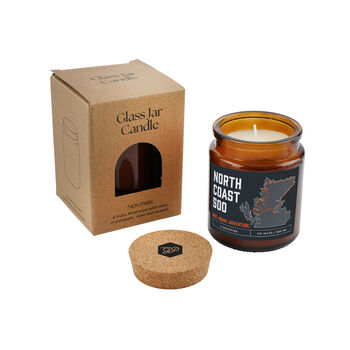 Brown Jar Candle • 'North Coast 500” • Scotland • The Highlands • Scented Candle • Adventure • Road Trip • Gift For Her Him • Gift Box, 2 of 2