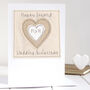 Personalised Cotton 2nd Wedding Anniversary Card, thumbnail 1 of 12