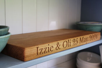 Engraved Oak Chopping Board, 2 of 10