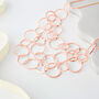 Cascading Interlinked Tiered Hoop Necklace, thumbnail 3 of 3