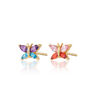 Colour Pop Butterfly Stud Earrings, thumbnail 8 of 9
