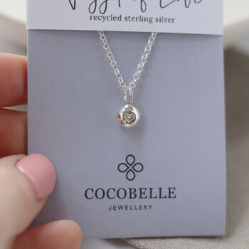 Silver Nugget Of Love Necklace, 7 of 7
