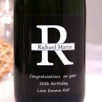 Personalised Champagne Gift Set With Monogram, 2 of 3