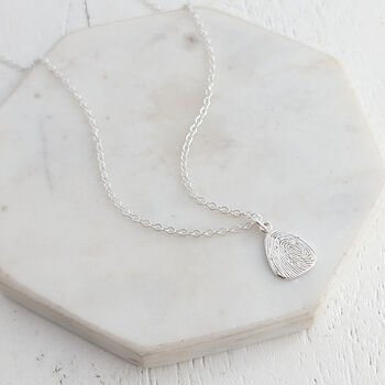 Dainty Droplet Fingerprint Charm, 2 of 6