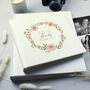 Personalised Floral Wreath Square Photo Album, thumbnail 3 of 6