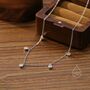 Sterling Silver Cz Crystal Charm Necklace, thumbnail 1 of 11
