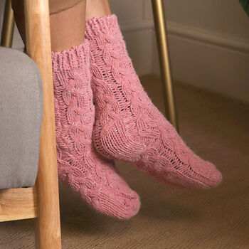 Pink Chunky Knit Socks ~ Boxed, 5 of 7