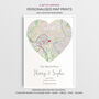 Where Our Journey Began Personalised Map Print Anniversary Gift, thumbnail 1 of 12